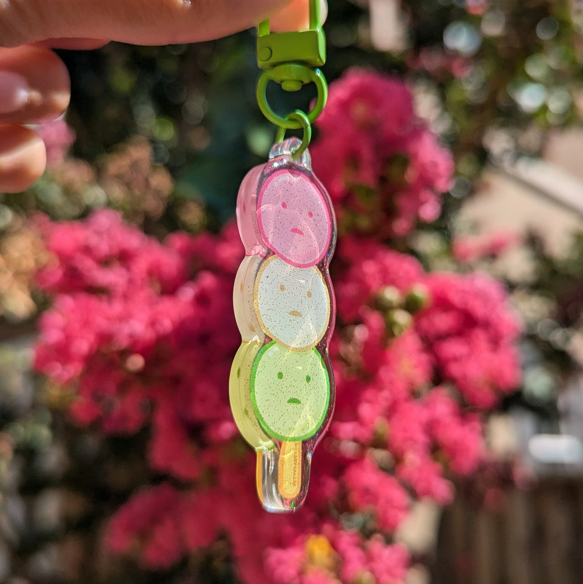 Smiski Dango Glitter Keychain — San José Made - Main Image