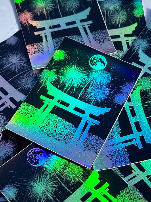 3in Hanabi Sunflower Fields Holographic Stickers