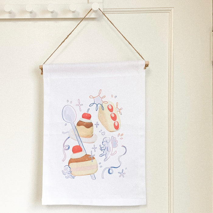 Dessert Doggies Canvas Poster