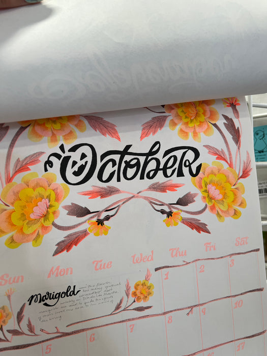 2026 Birth Flower Riso Calendar