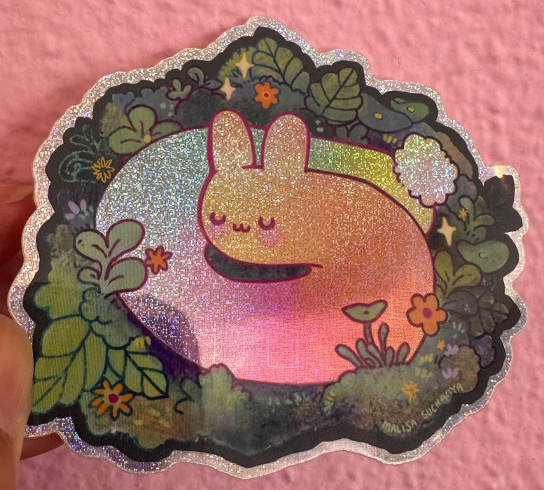 Bunny Worm Sticker