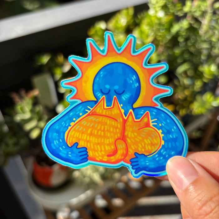 My Cats Are My World Holographic Sticker