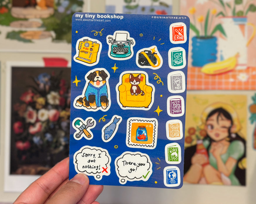 My Tiny Bookshop Sticker Sheet