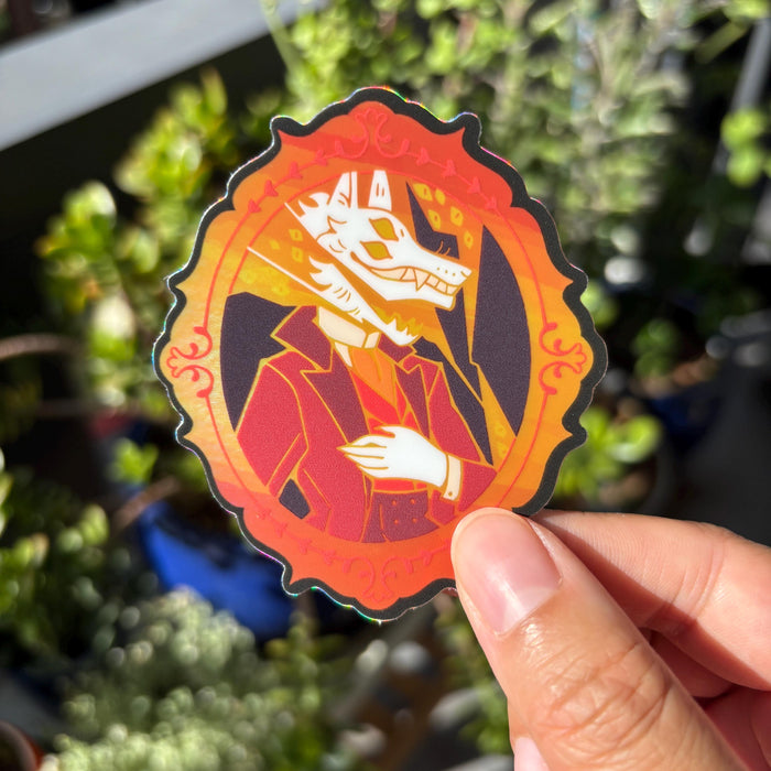 Nightmare Portrait Holographic Sticker