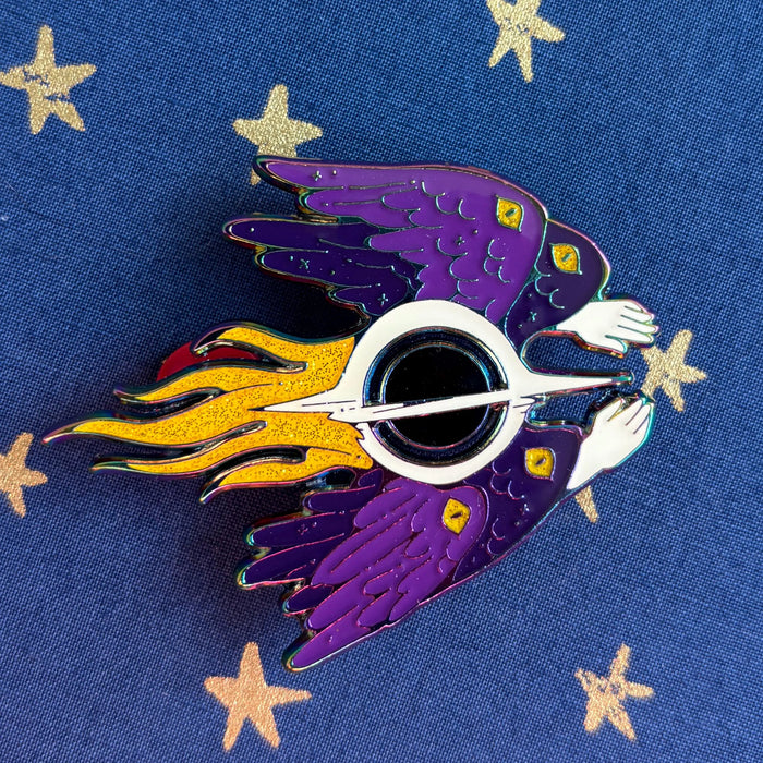 Nonbinary Angel Pin - Rainbow Variant