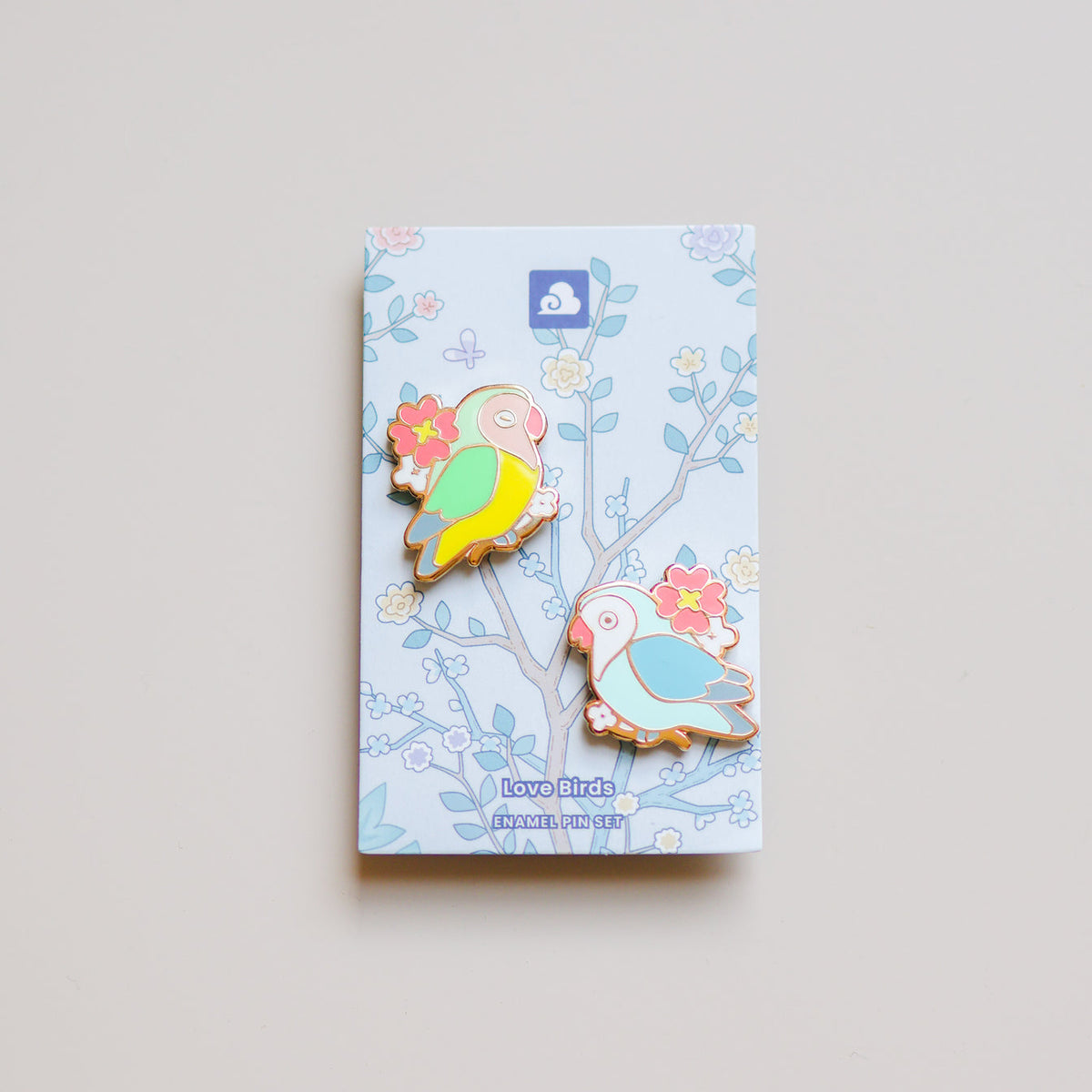Enamel Pin - Love Birds Pin Set — San José Made