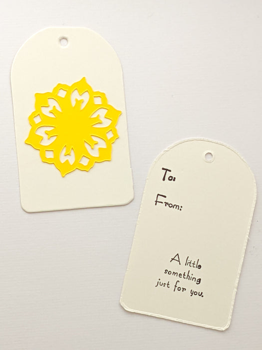 Sakura Yellow | Handmade Gift Tags