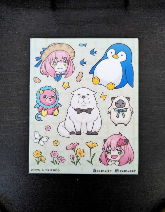 Spy x Family Vinyl Sticker Sheet | Elegant Easy Revenge Art Show