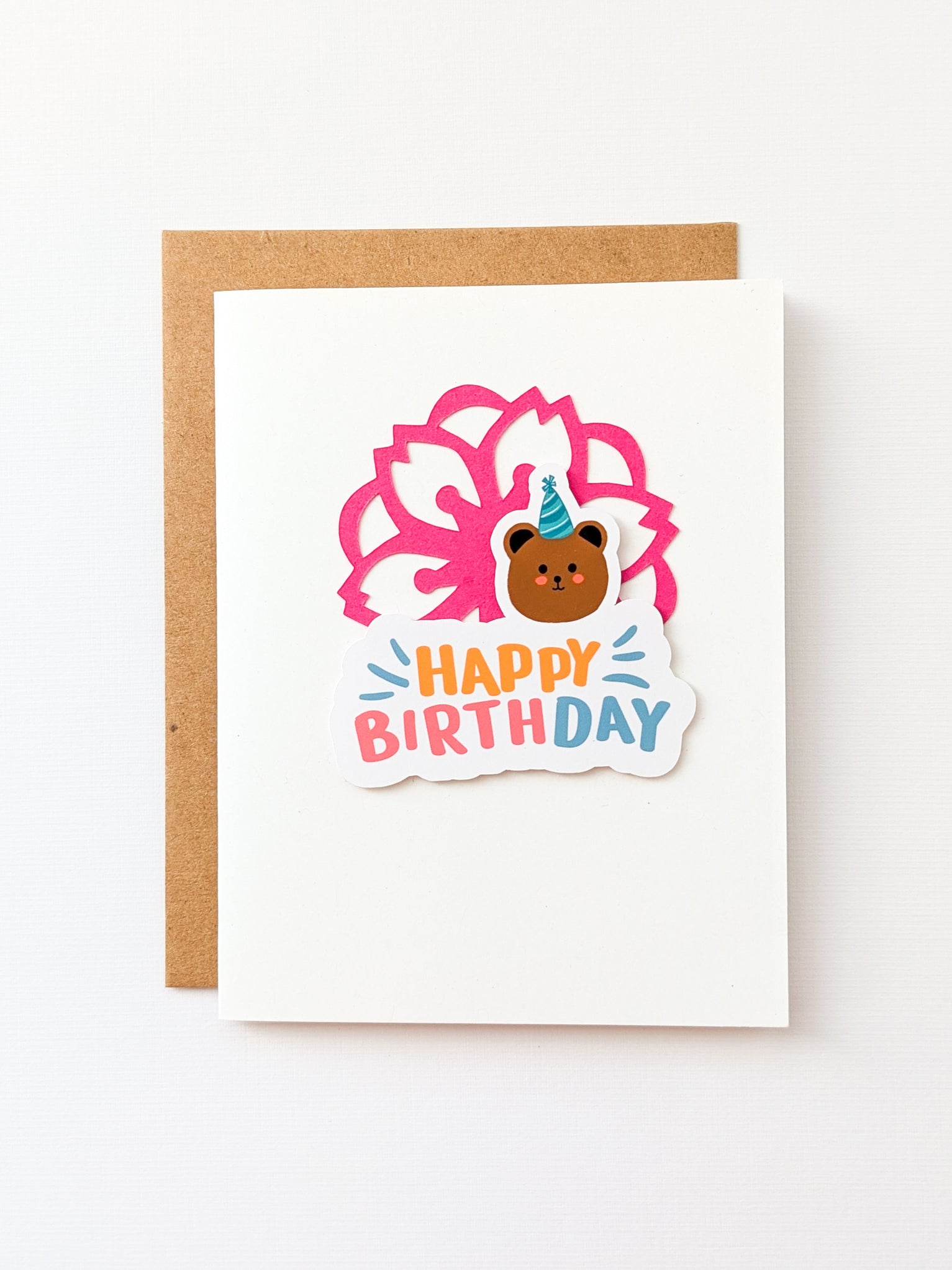 Bear Birthday Handcrafted Card — San José Made