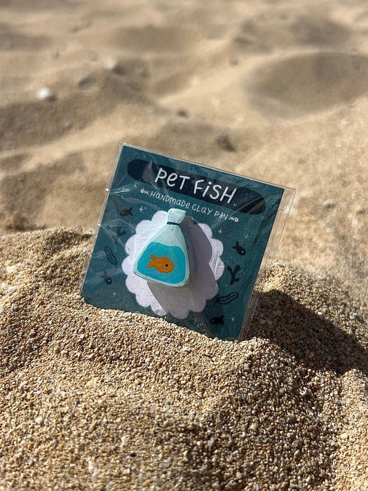 Pet Fish Clay Pin