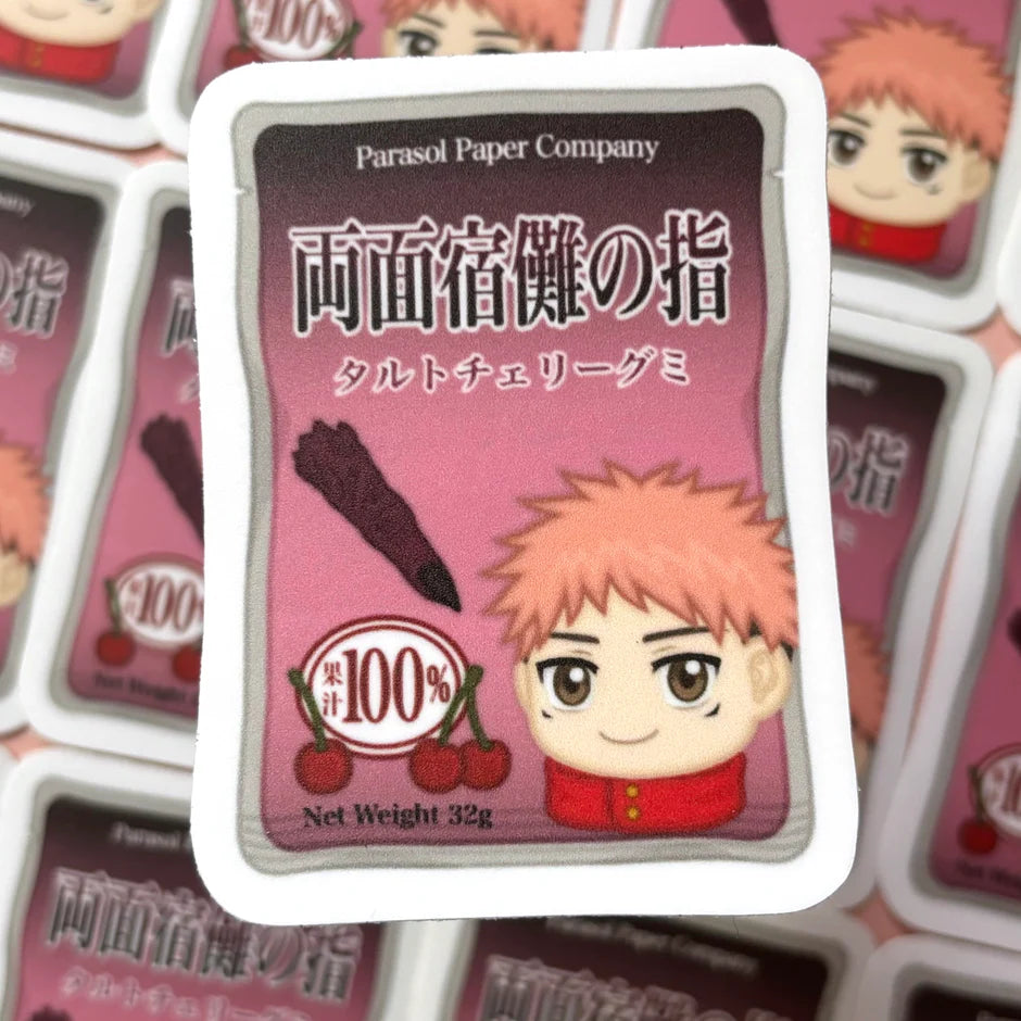 WATERPROOF] JJK Sukuna Candy Fingers Anime Vinyl Sticker Decal