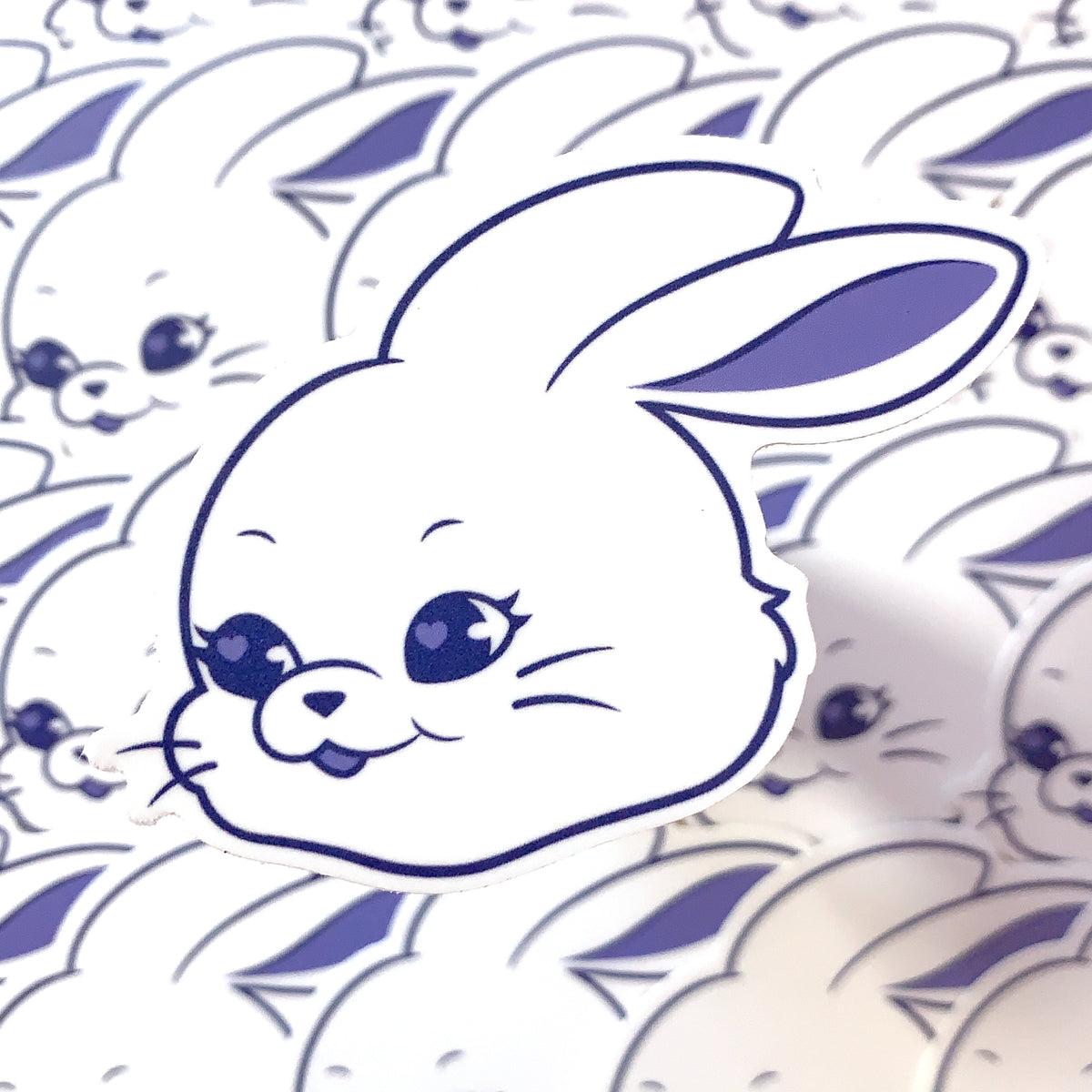 WATERPROOF] NEWJEANS Bunny Tokki Head Logo Vinyl Sticker Decal
