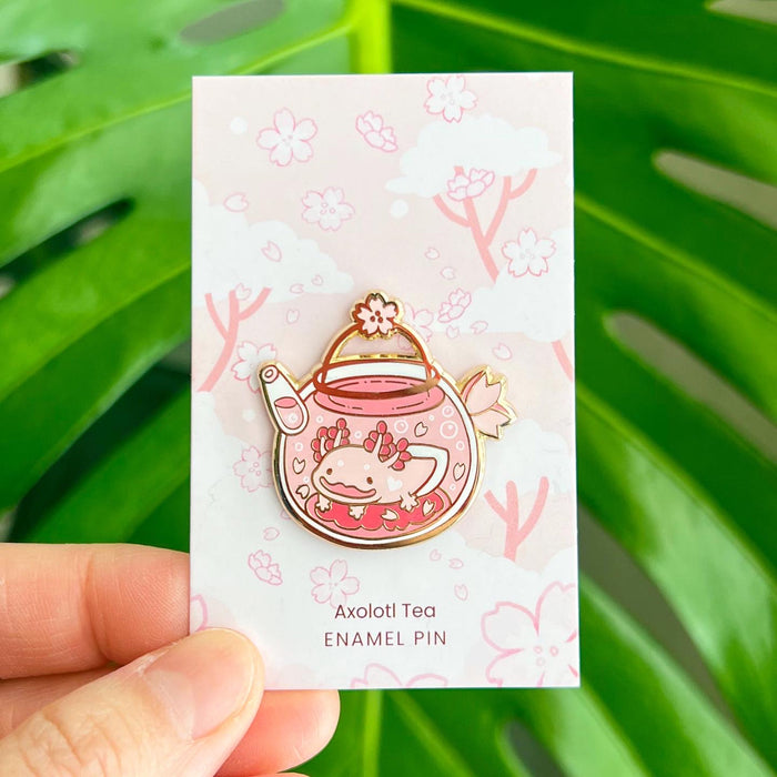 Enamel Pin - Axolotl Tea