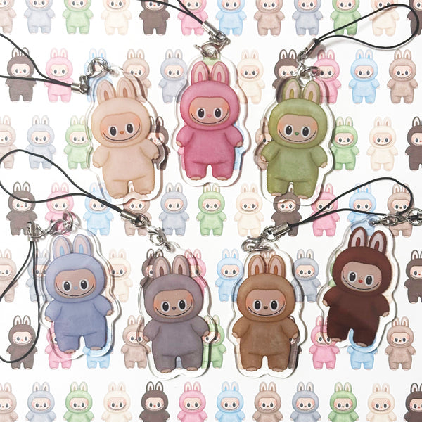 Labubu Exciting Macaron Series Mini Acrylic Charm Blind Bag