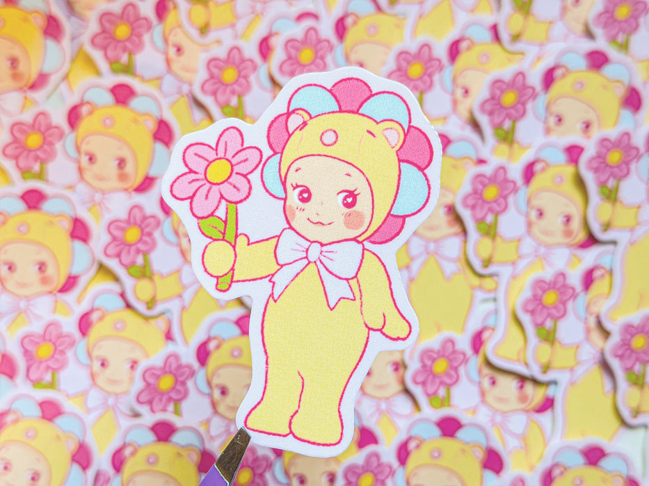 Pink Daisy Sonny Angel Sticker