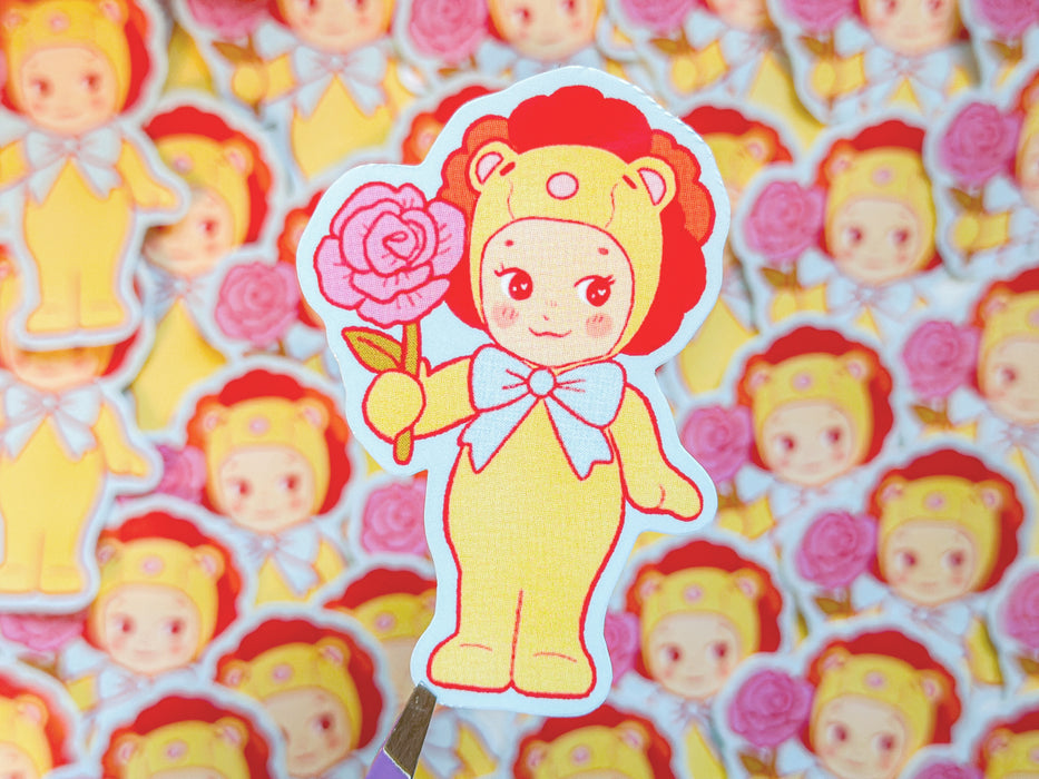 Pink Rose Sonny Angel Sticker
