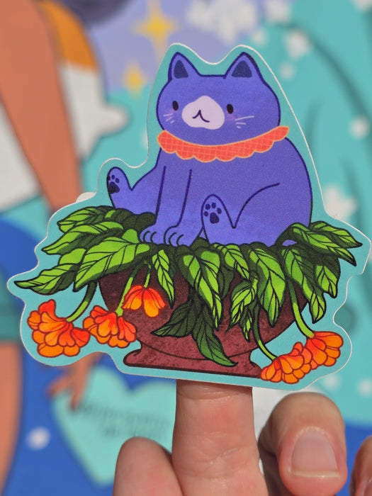 Plant Cat Sticker