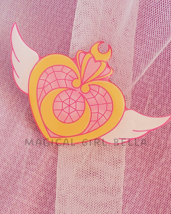 Sailor Moon Heart Badge with Wings