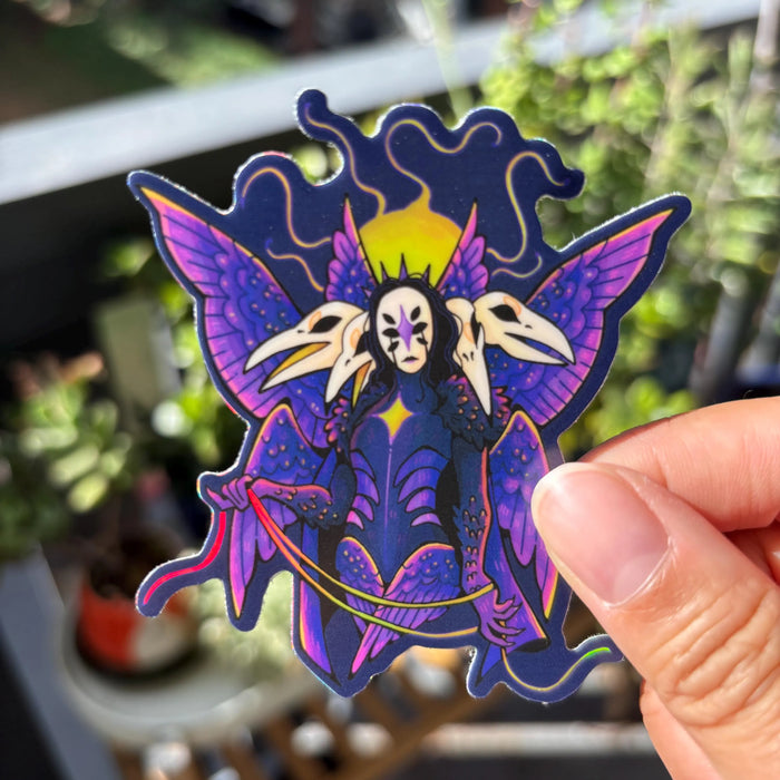 Raven Queen Holographic Sticker