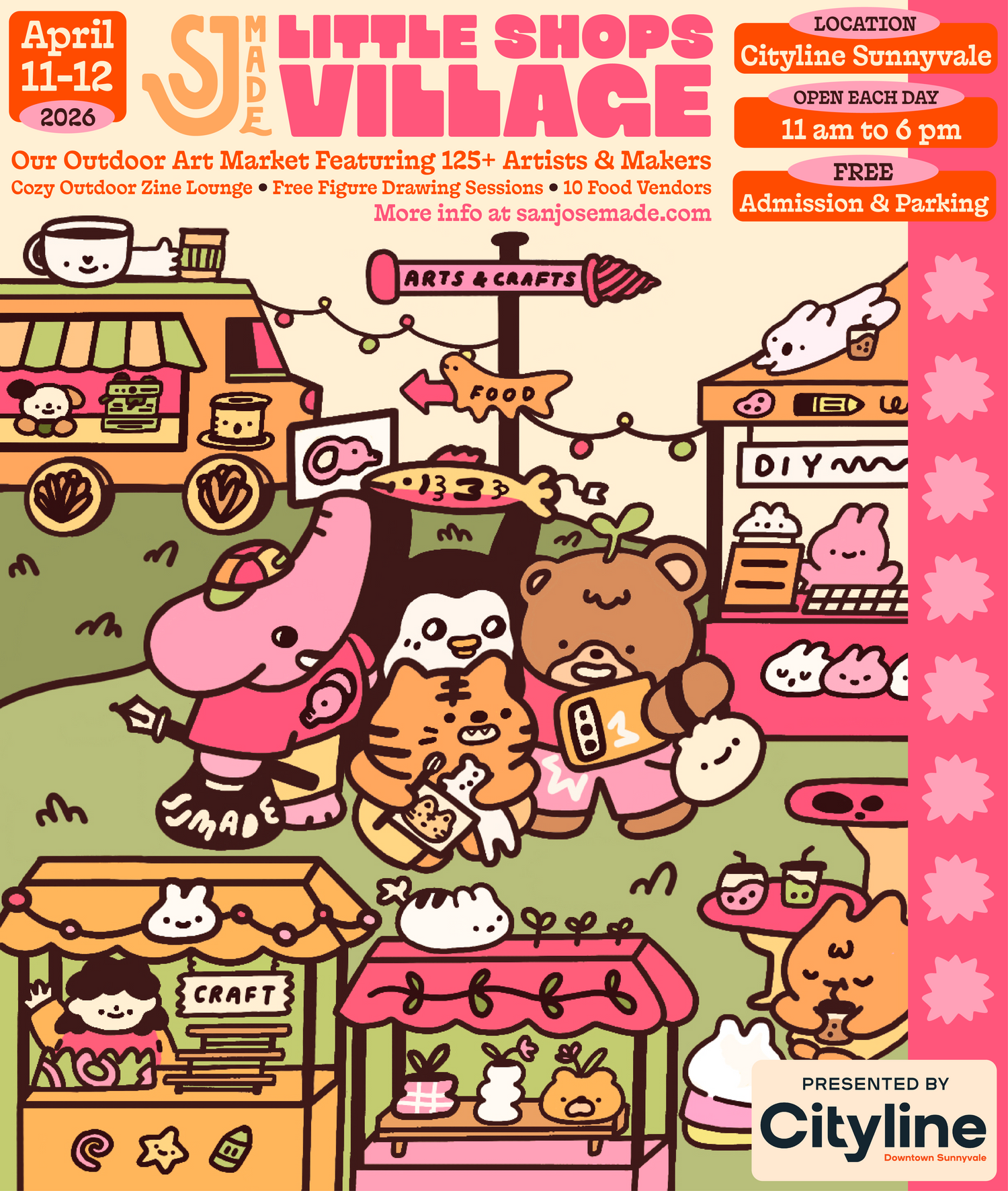 Our outdoor art market in Downtown Sunnyvale returns!