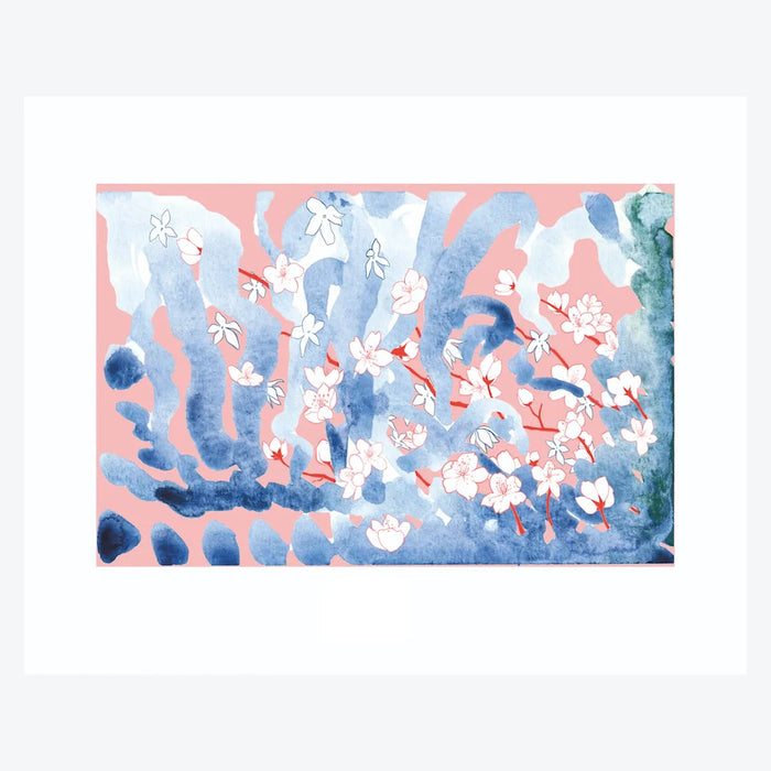 Sampaguitas and Cherry Blossoms Art Print