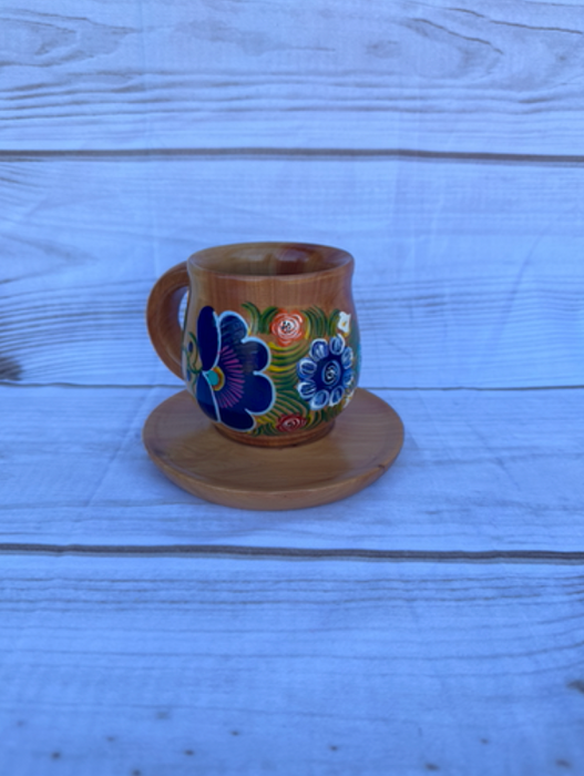 Wooden Mug & Plate