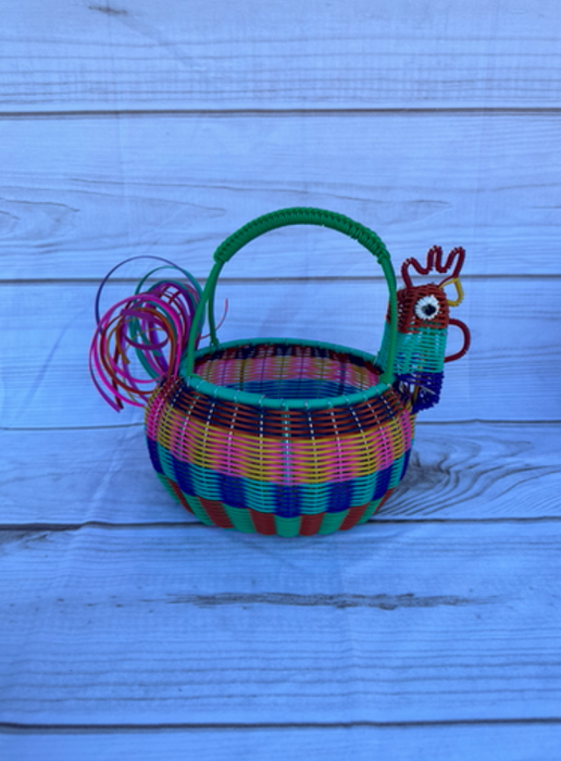 Medium Plastic Rooster Basket