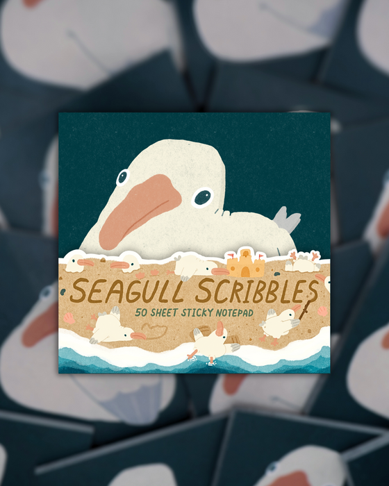 Seagull Scribbles Sticky Note