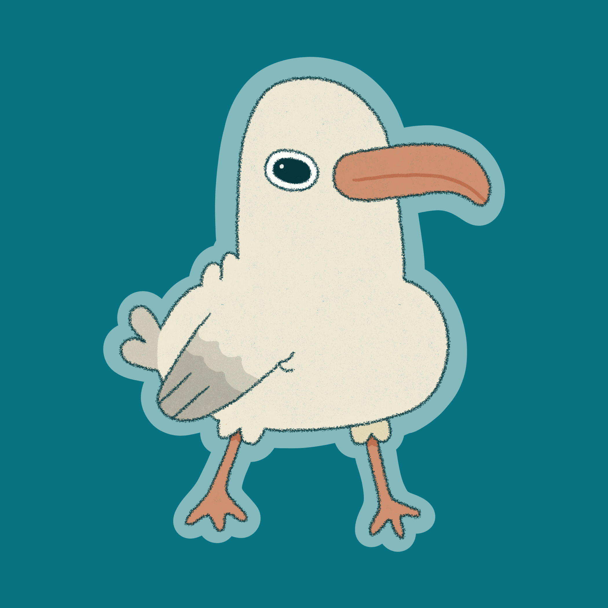 Seagull Sticker — San José Made