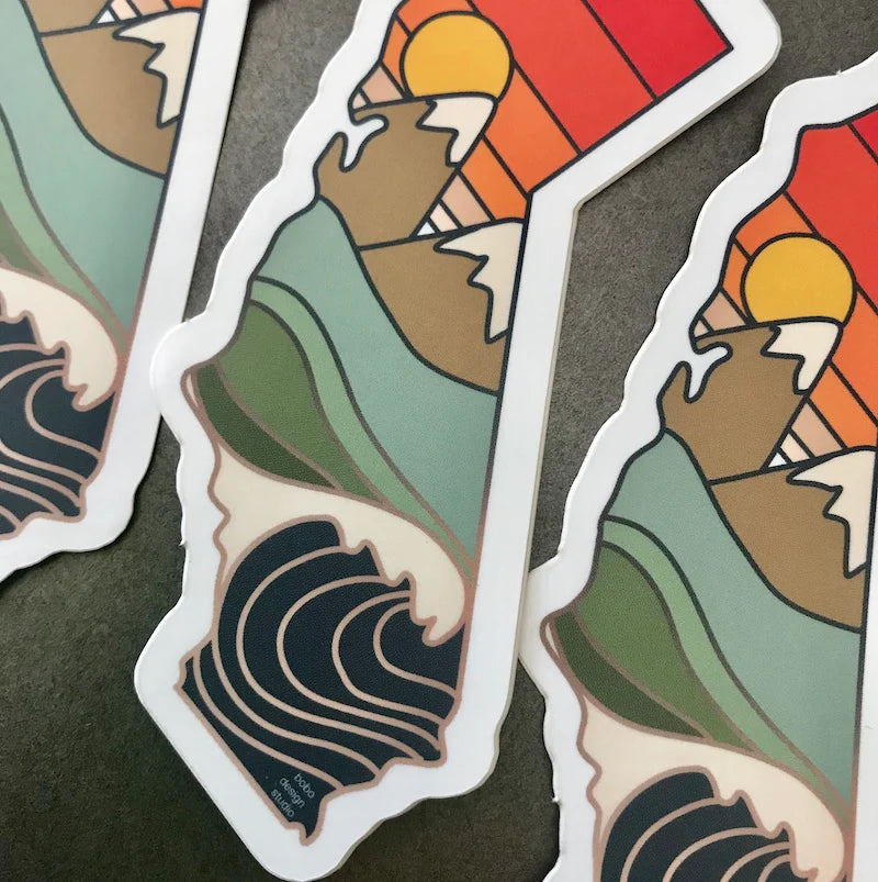 SEASONAL California State Sticker- LIMITED EDITION — San José Made