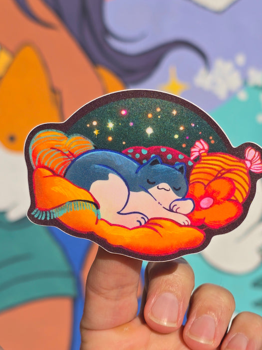 Sleepy Angel Sticker