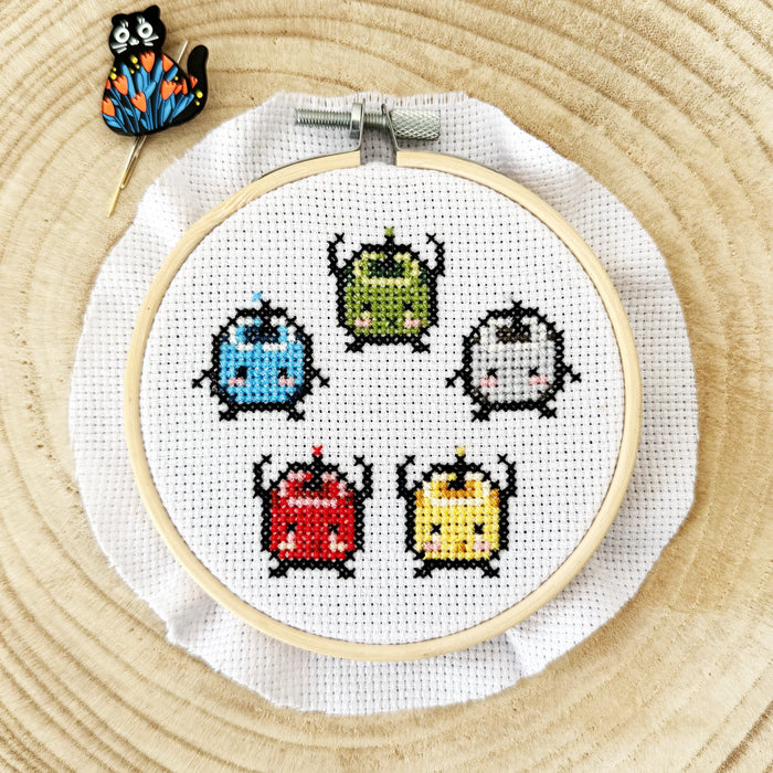 Stardew Valley Junimos - DIY Cross Stitch Kit