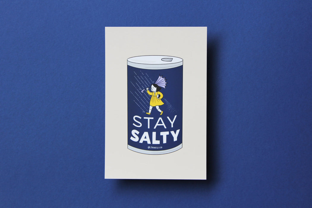 Stay Salty Postcard / Mini Print