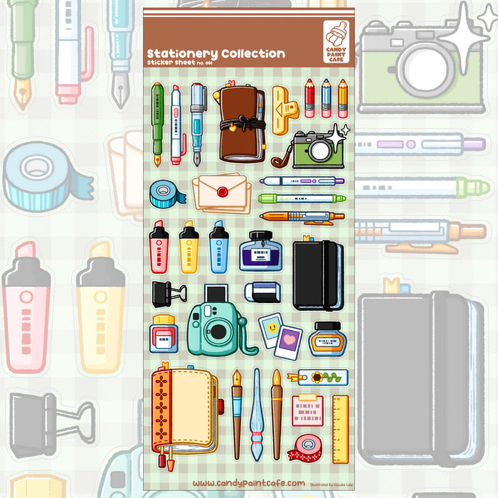 Sticker Sheet - Stationery Collection