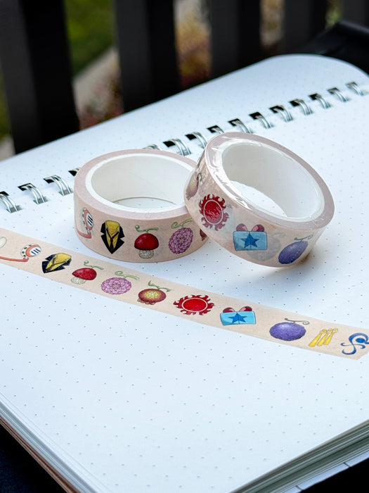1.5cmx5m Straw Hats Emblems Washi Tape