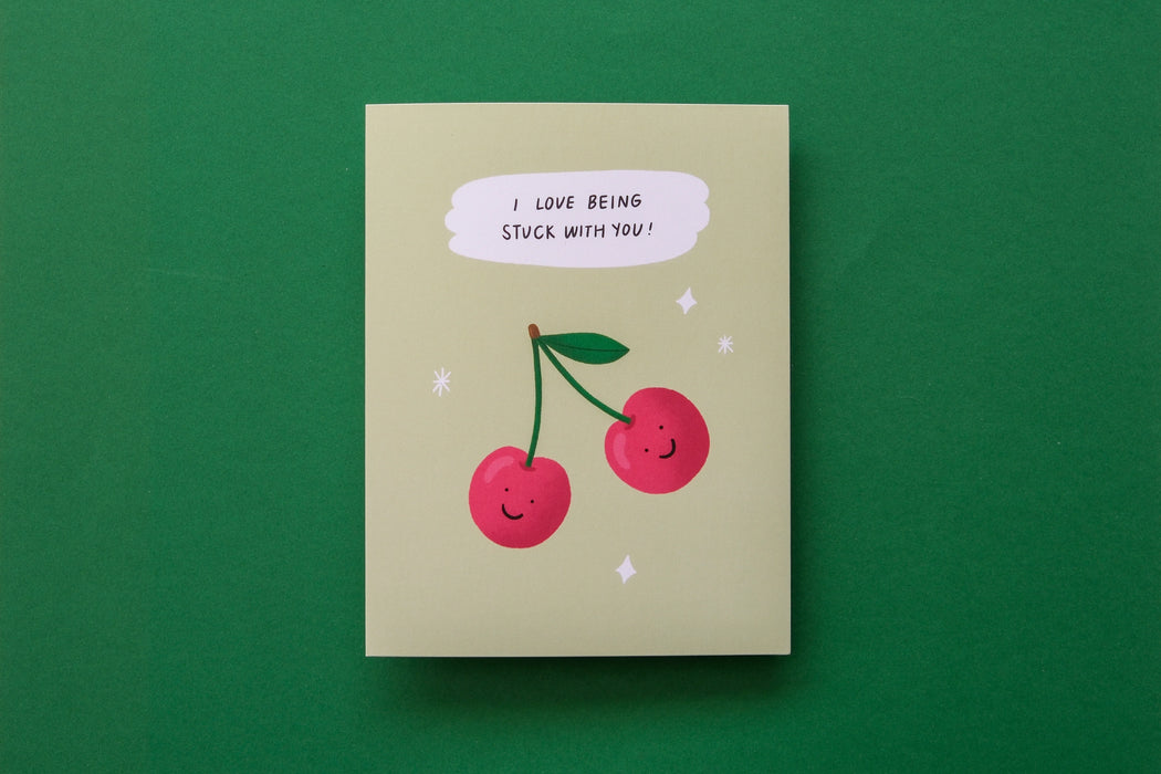 Stuck With You Cherries Card
