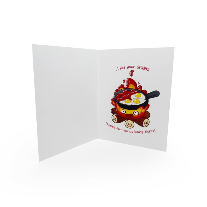 Thank You Card - Calcifer - Like Your Spark