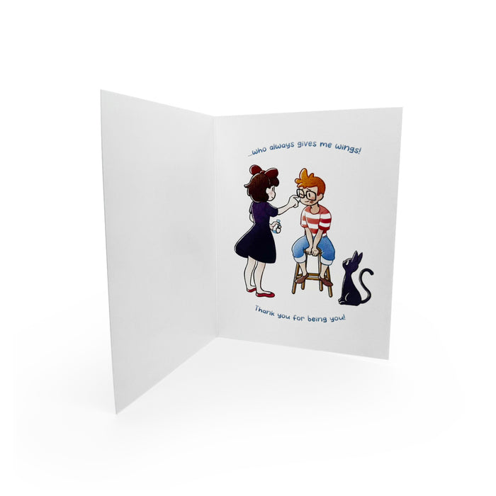 Thank You Card - Kiki - Give Me Wings