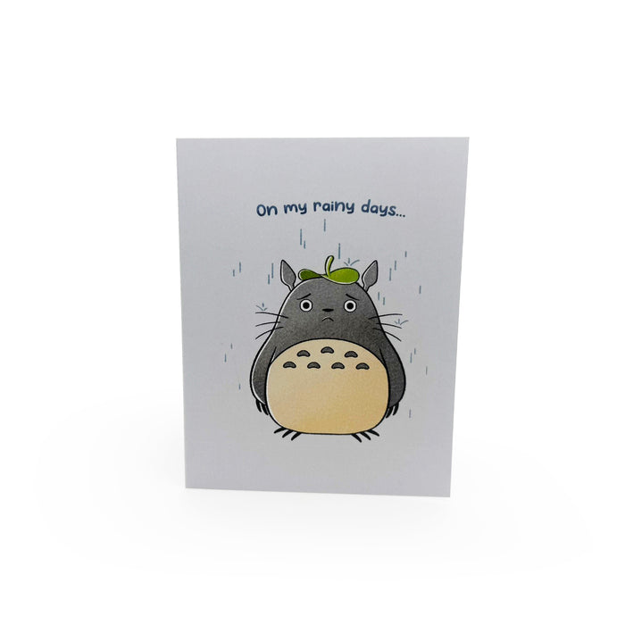 Thank You Card - Totoro - Rainy Days