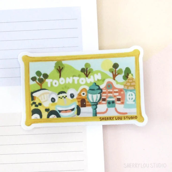 Toontown Portrait Vinyl Sticker