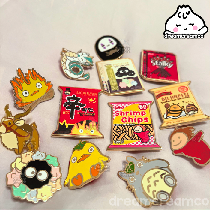 Gudetama Honey Butter Chips Snack Enamel Pin