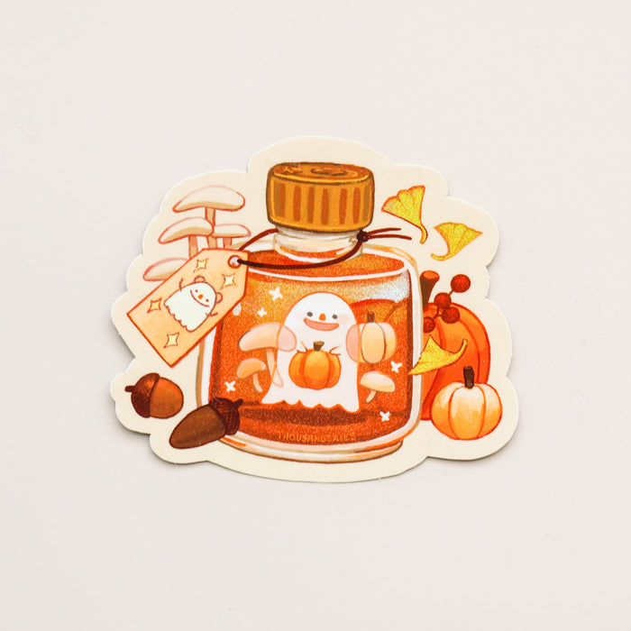 Vinyl Sticker (Holographic) Ink Potion - Autumn Ray and a Ghostie