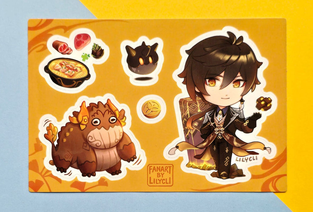 Pillar Grandpa Sticker Sheet