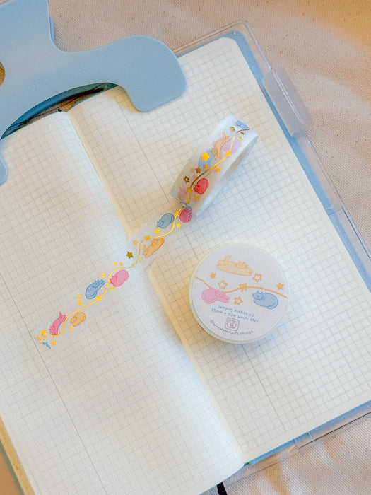 Washi Tape - Jumping Kitties v2