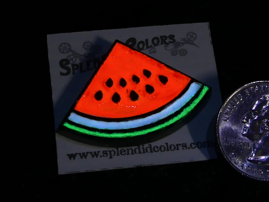 Watermelon Seeds Glow Pin