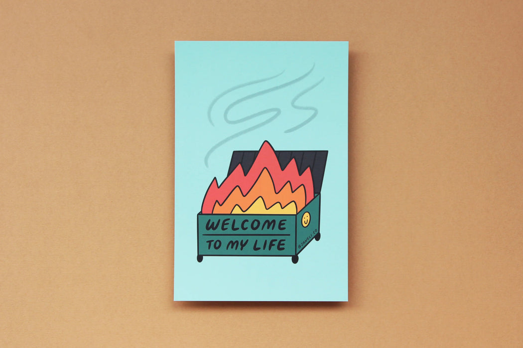 Welcome to My Life Postcard / Mini Print
