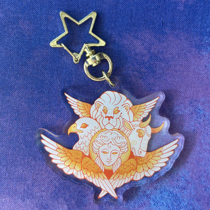 Classic Cherub Keychain
