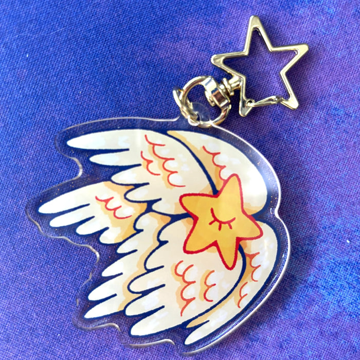 Star Seraph Glitter Keychain