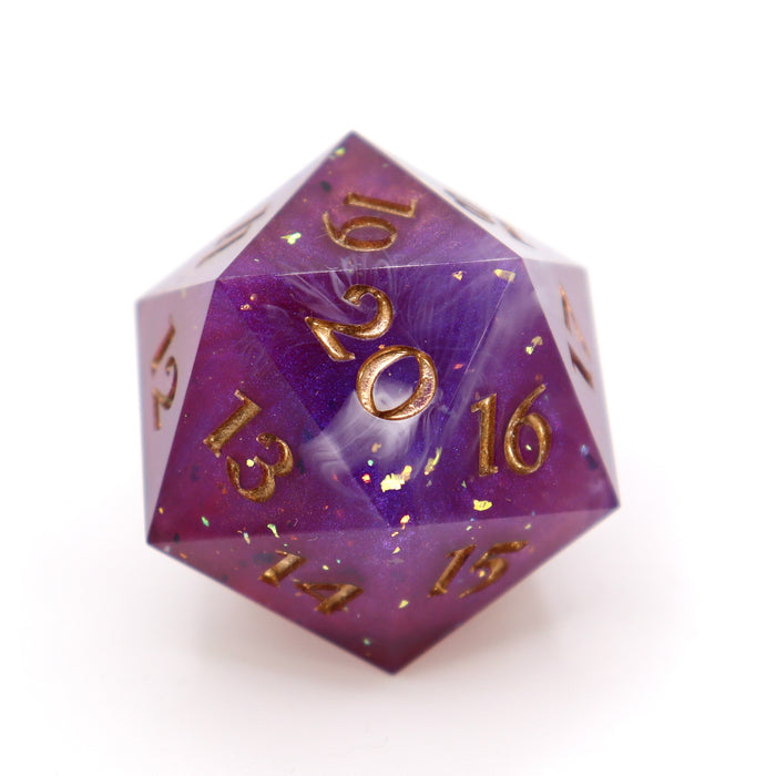 Handmade 30mm Resin D20 - Enthralled
