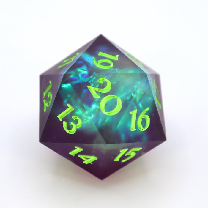 Handmade 30mm Resin Spindown D20